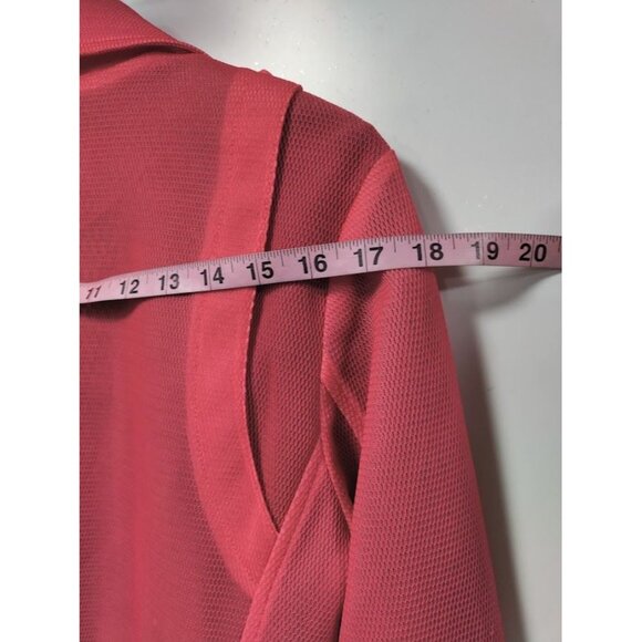 Rebecca Minkoff Long Sleeve Notch Lapel Collared Moto Jacket Pink Ombre Size M - Picture 11 of 16